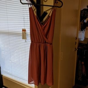 Rust Strappy mini dress
